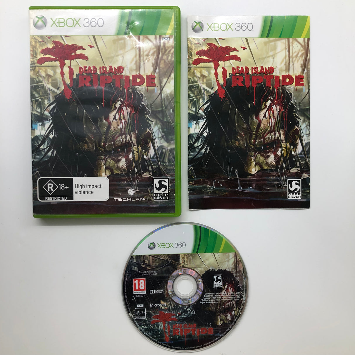 Dead Island Riptide Xbox 360 Game + Manual PAL