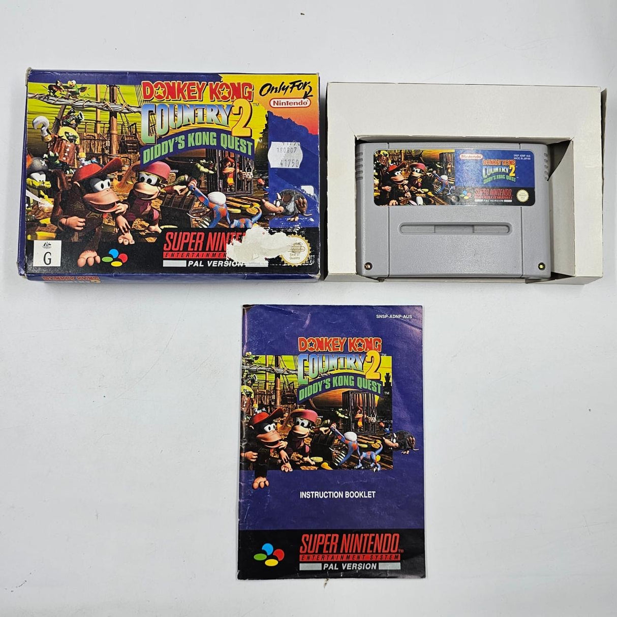 Donkey Kong Country 2 Super Nintendo SNES Game Boxed Complete PAL