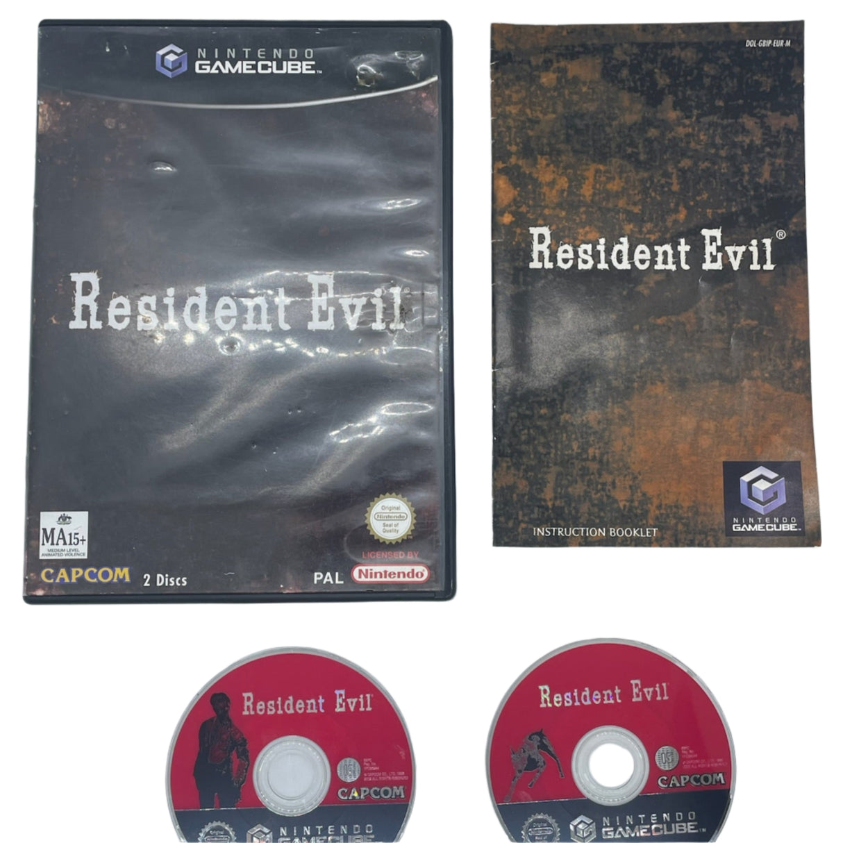 Resident Evil Nintendo Gamecube Game + Manual PAL