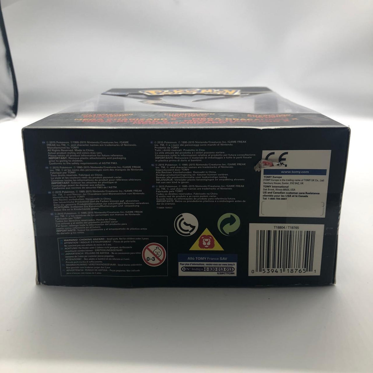 Pokemon Tomy 4 Action Figures, Mega Charizard, Charmander, Charmeleon