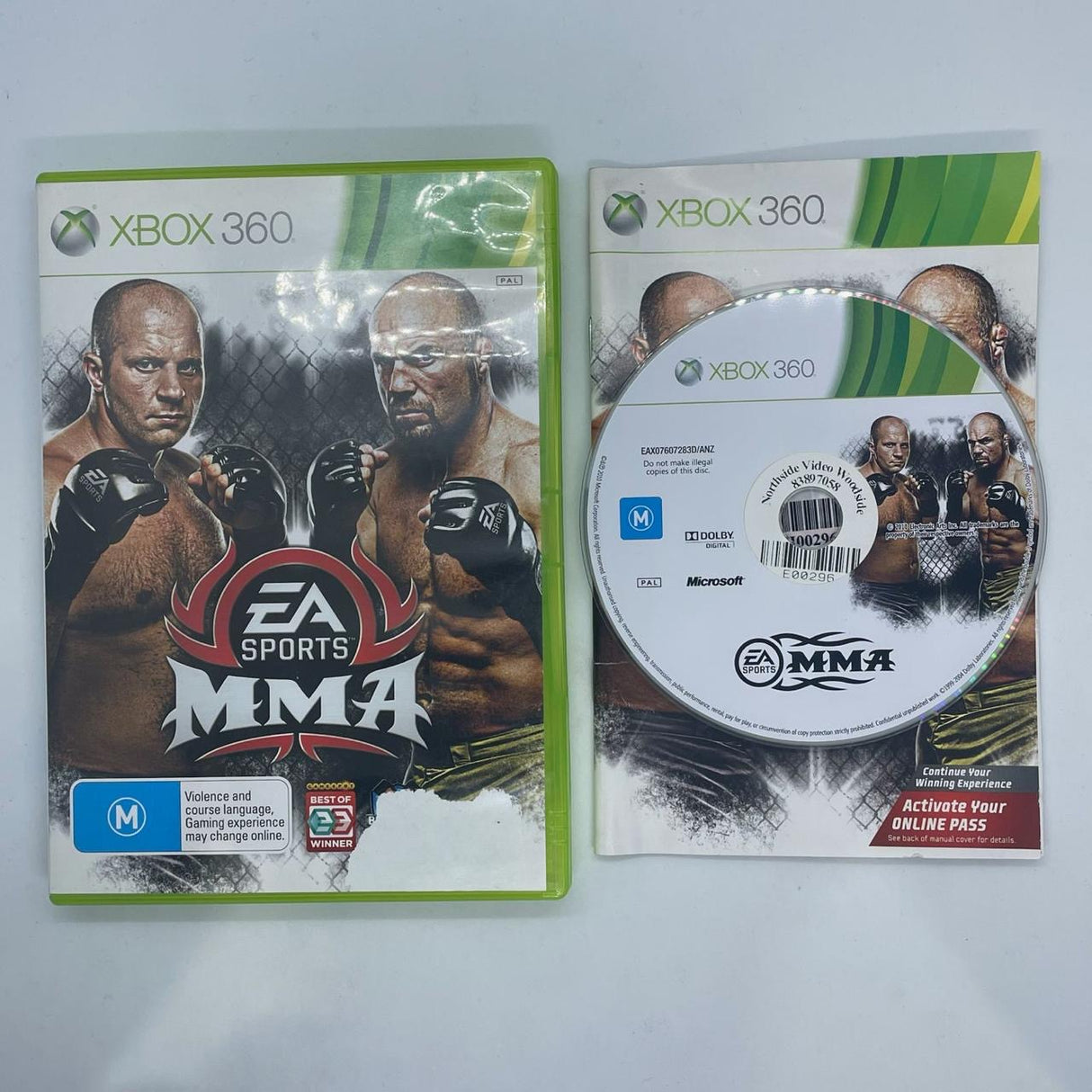 EA Sports MMA Xbox 360 Game + Manual PAL