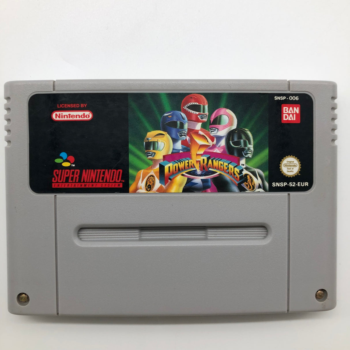 Power Rangers Super Nintendo SNES Game Cartridge PAL