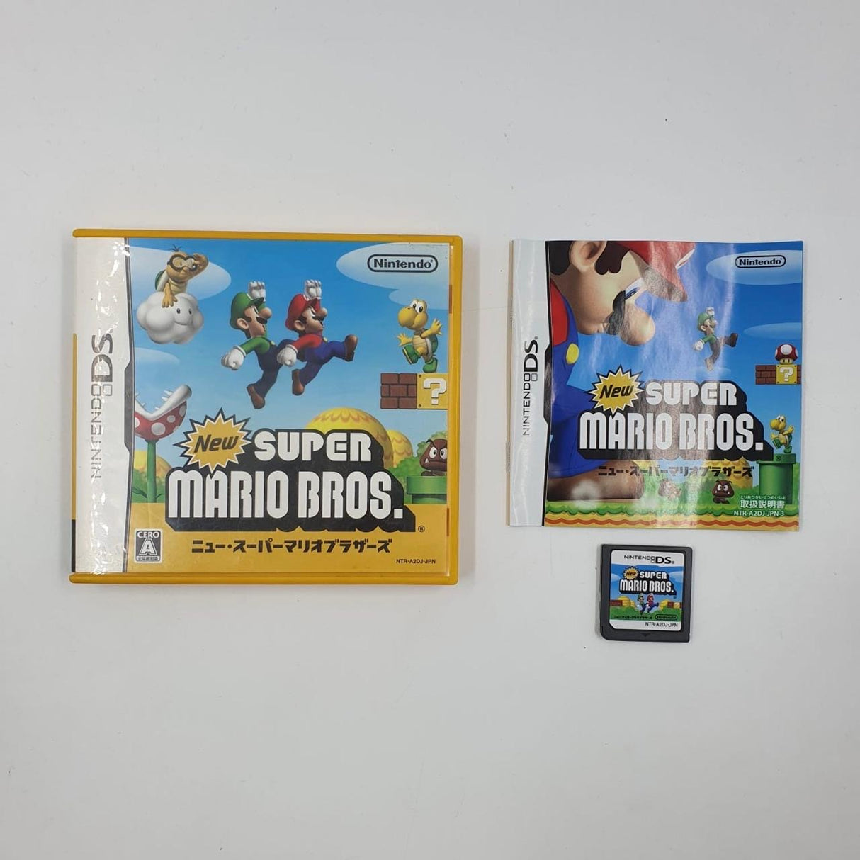 New Super Mario Bros Nintendo DS Game Japanese + Manual