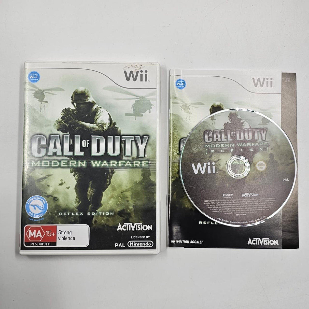 Call of Duty: Modern Warfare Nintendo Wii Game + Manual PAL