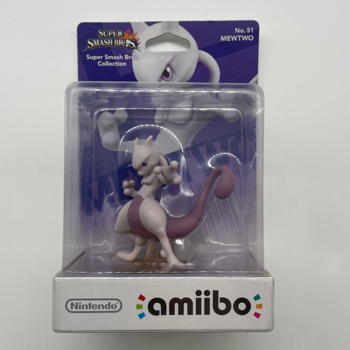 Super Smash Bros No.51 Mewtwo Nintendo Amiibo