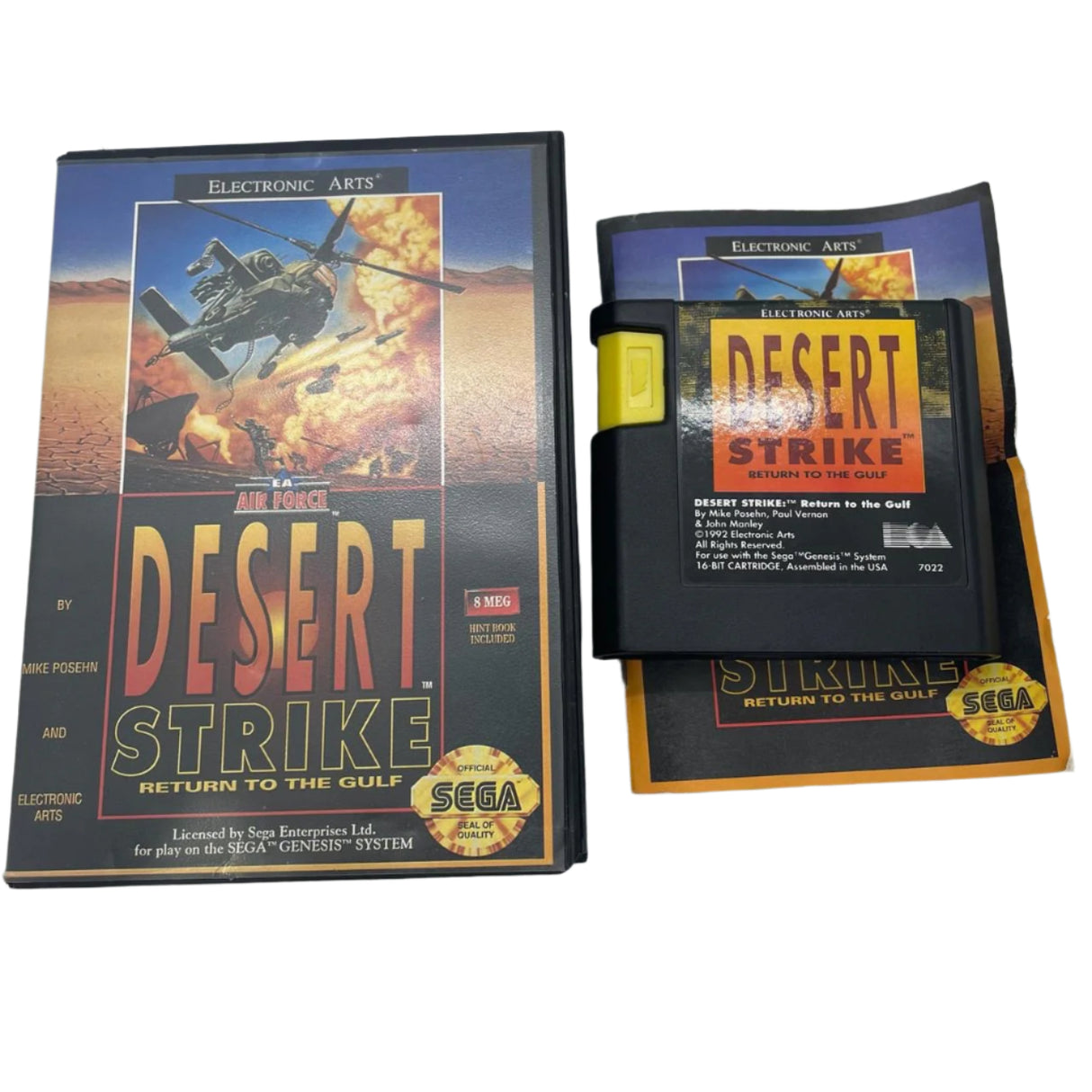 Desert Strike Sega Mega Drive Game + Manual PAL