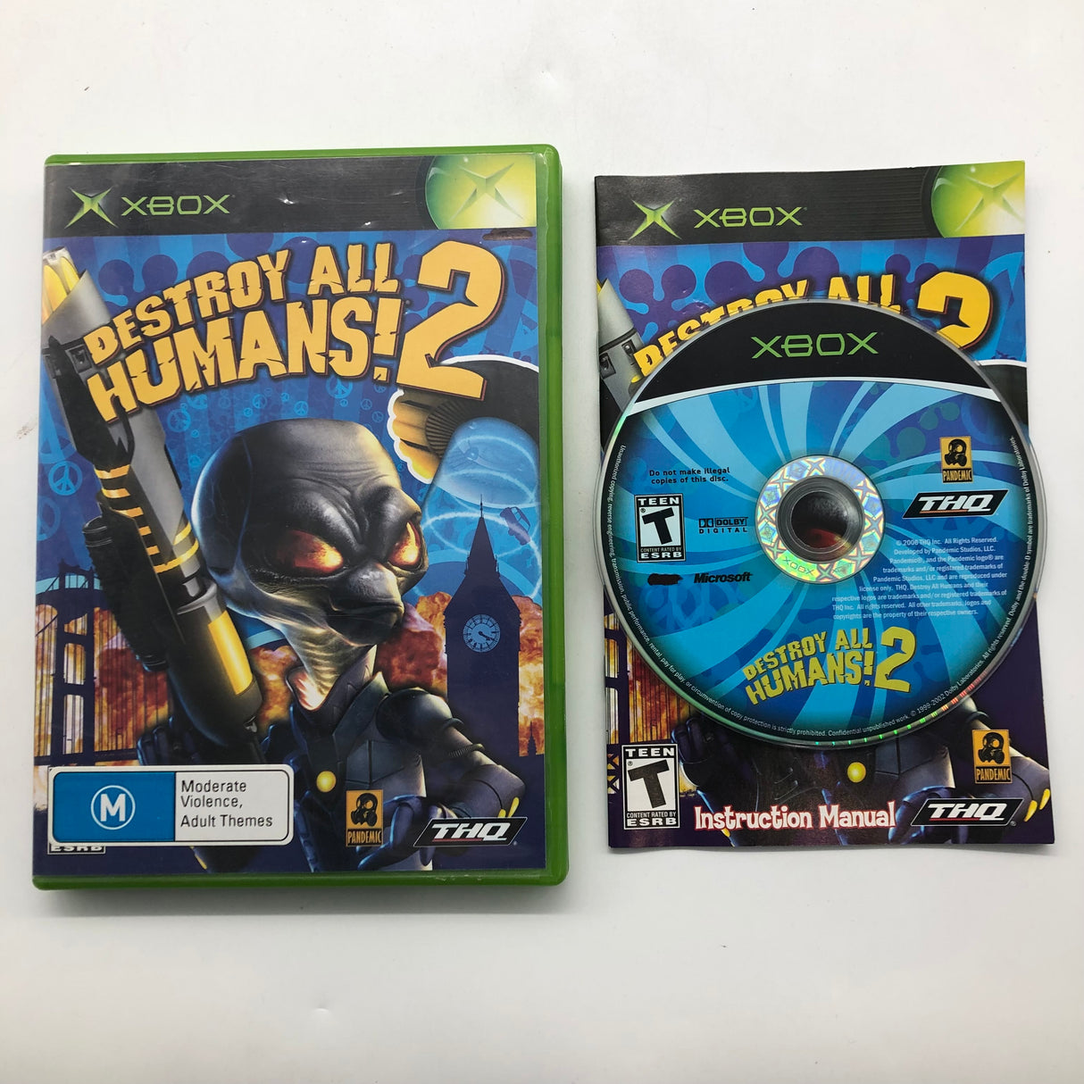 Destroy All Humans 2 Xbox Original Game + Manual PAL