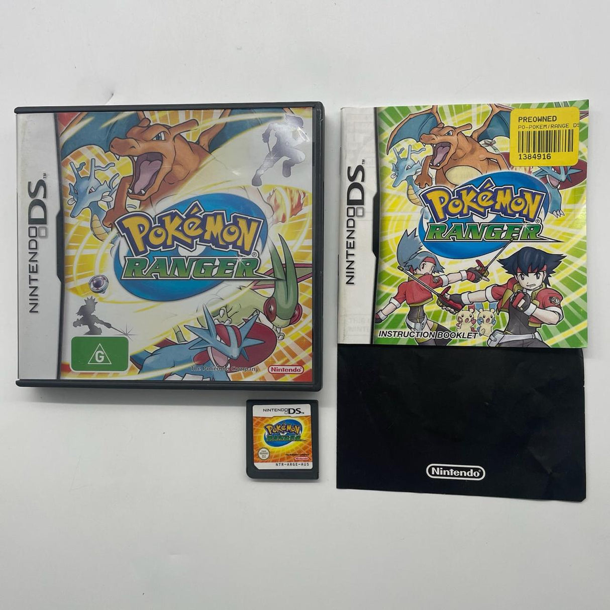 Pokemon Ranger Nintendo DS Game + Manual