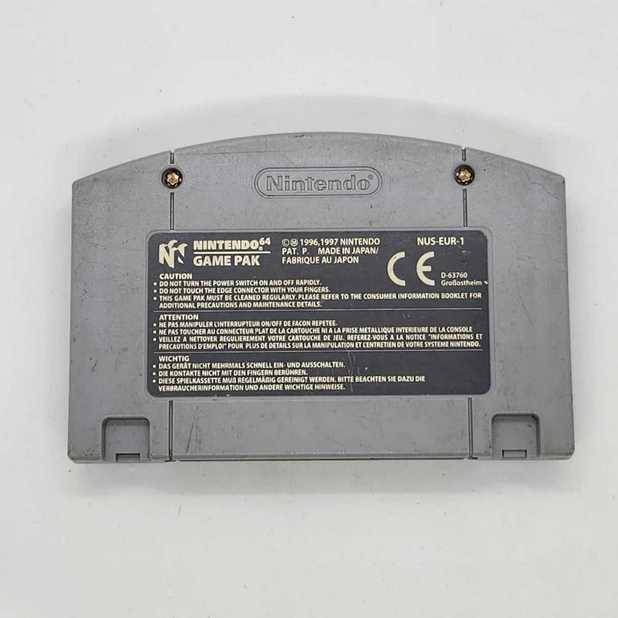 Road Rash 64 Nintendo 64 N64 Game Cartridge PAL