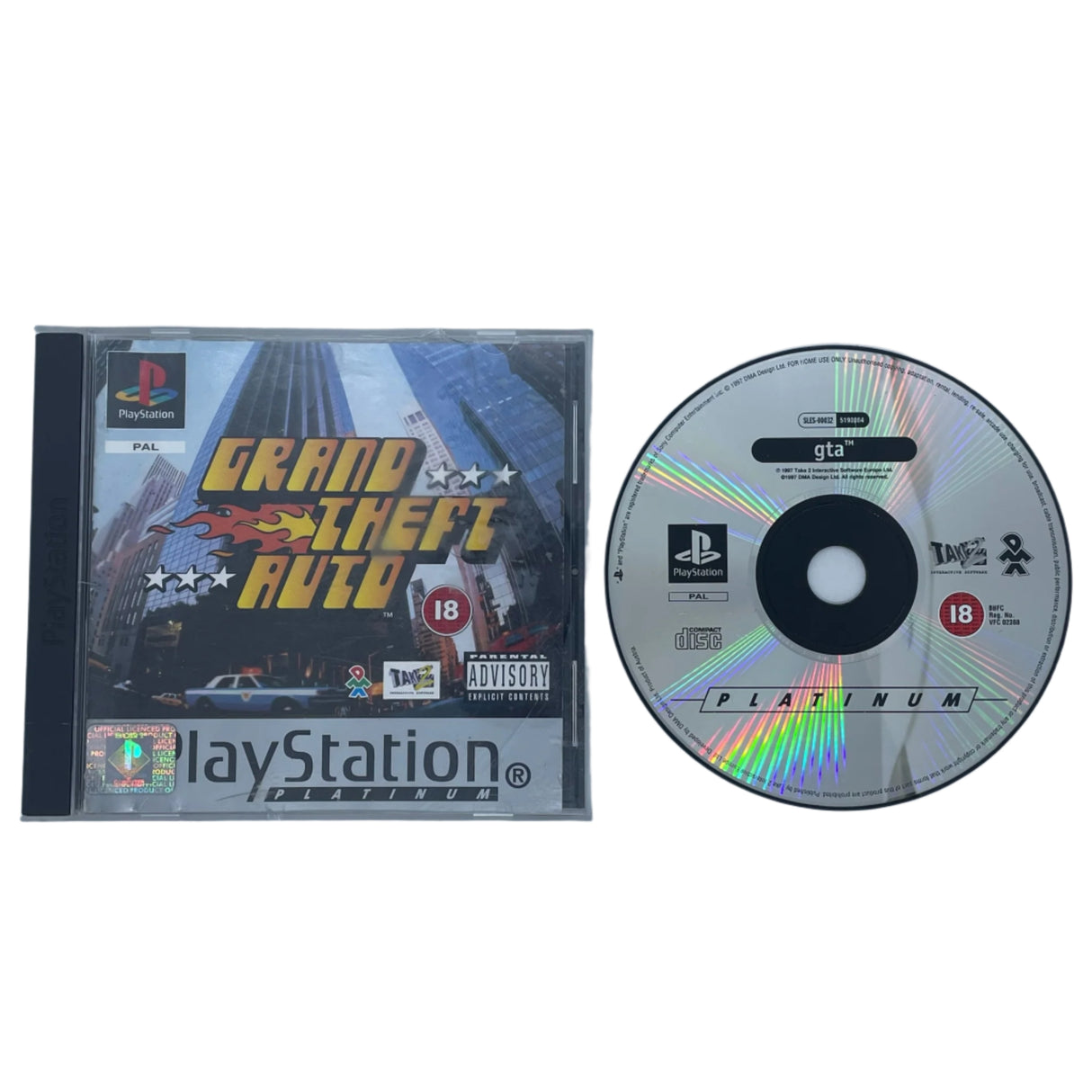 Grand Theft Auto GTA PS1 Playstation 1 Game PAL
