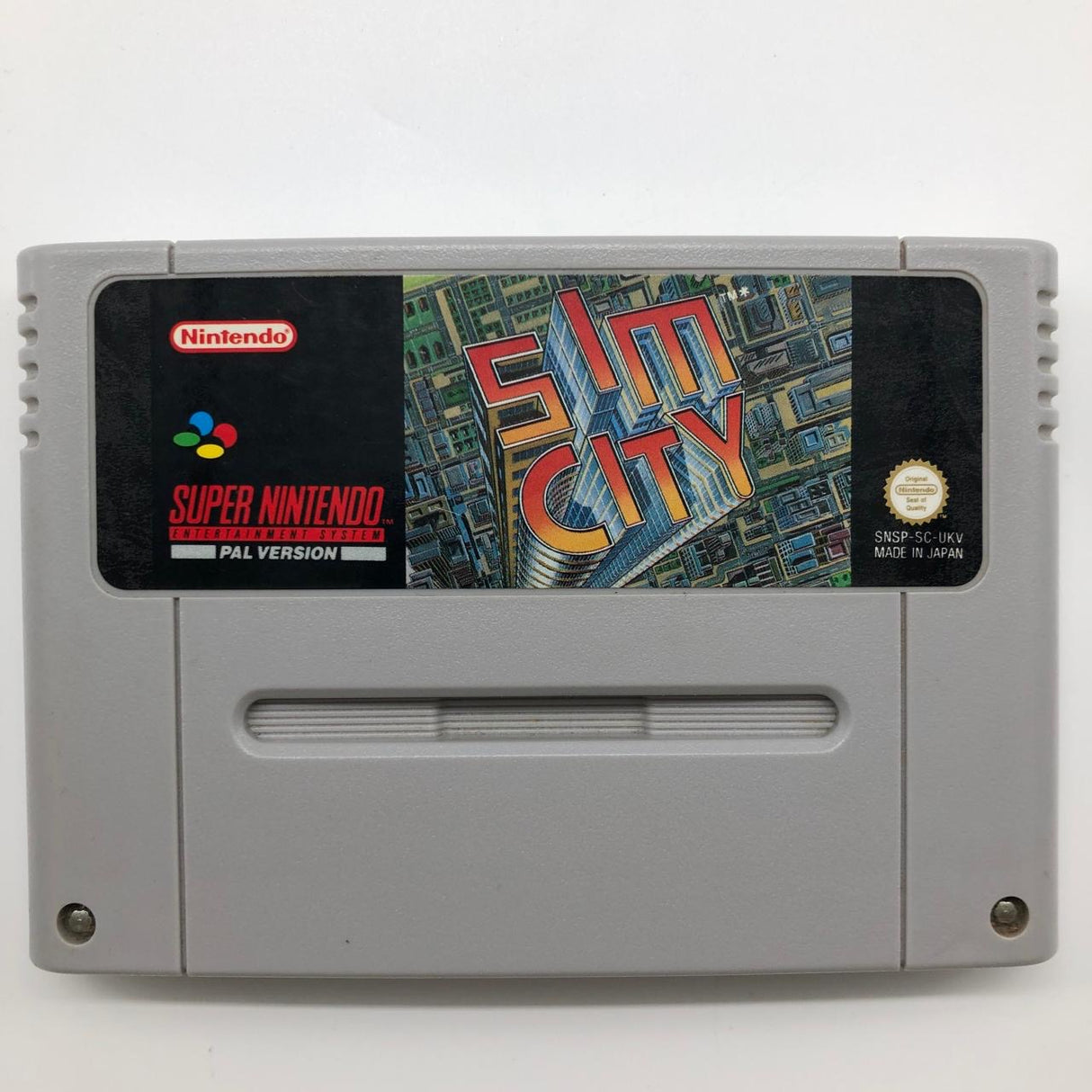 Sim City Super Nintendo SNES Game Cartridge PAL