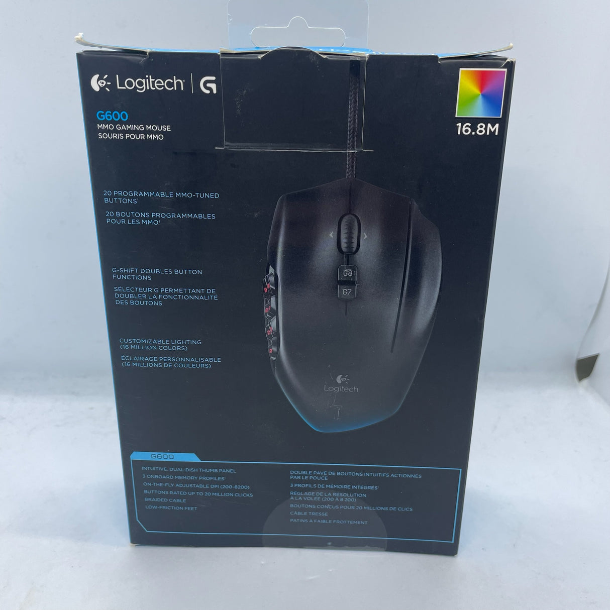 Logitech G600 MMO Gaming Mouse 20 Programmable Buttons