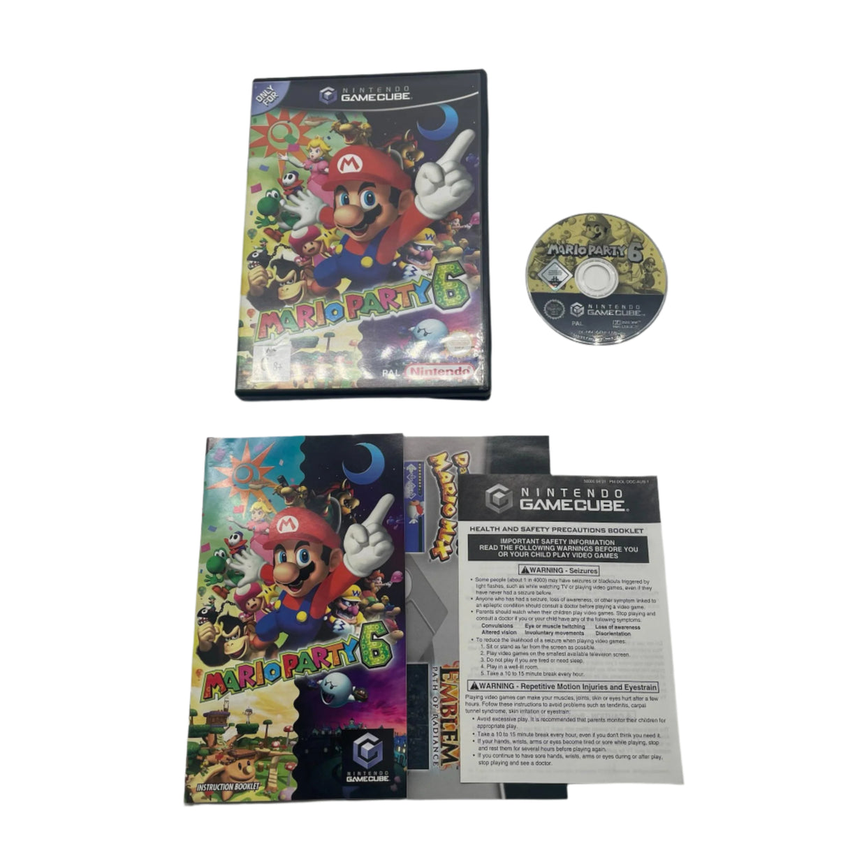 Mario Party 6 Nintendo Gamecube Game + Manual PAL