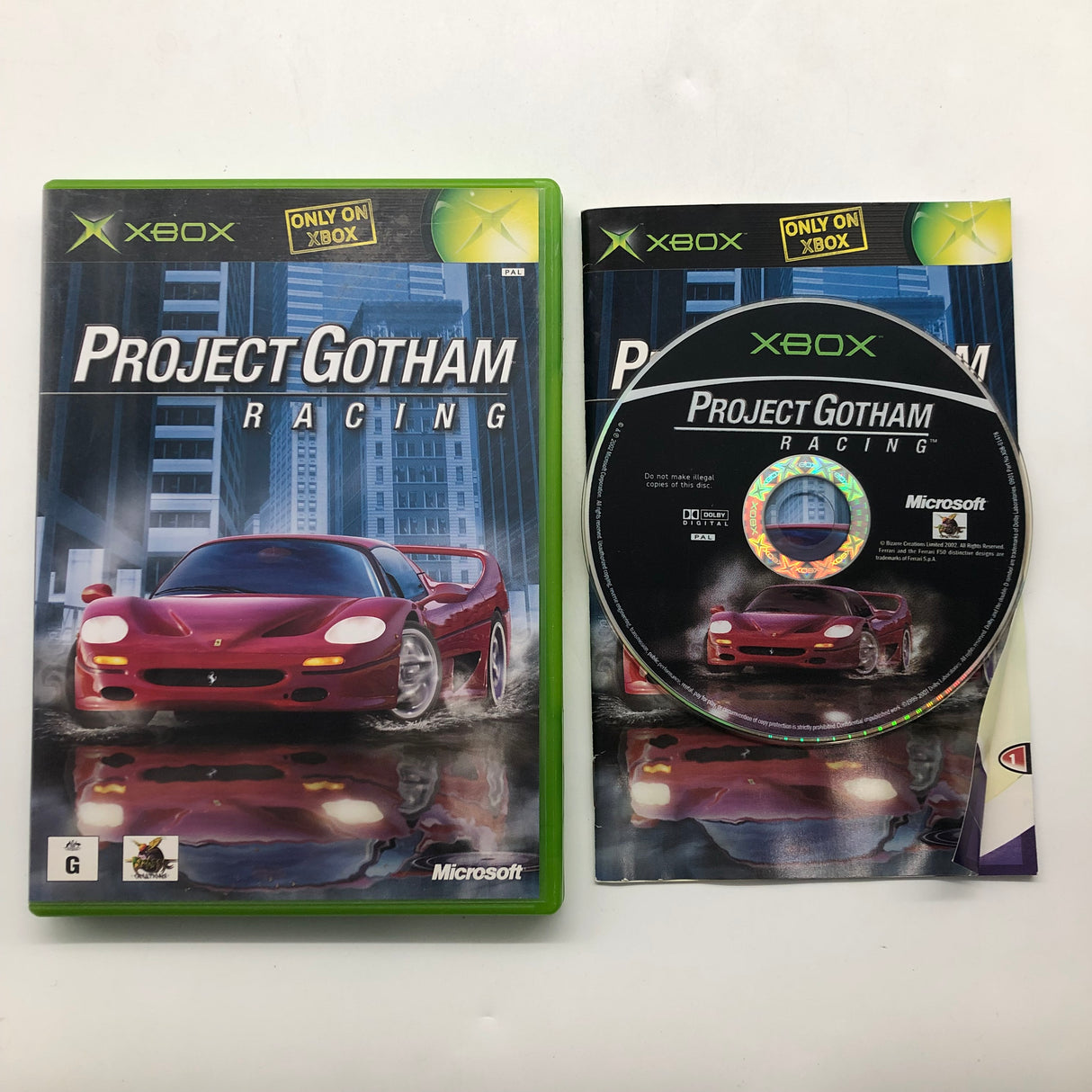 Project Gotham Racing Xbox Original Game + Manual PAL