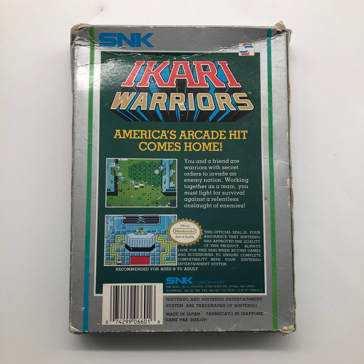 Ikari Warriors Nintendo Entertainment System NES Game Boxed PAL