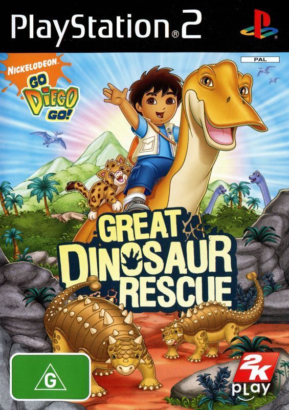 Go, Diego, Go! Great Dinosaur Rescue Playstation 2 PS2 Game PAL