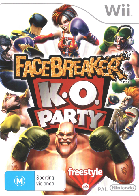FaceBreaker: K.O. Party Nintendo Wii Game PAL