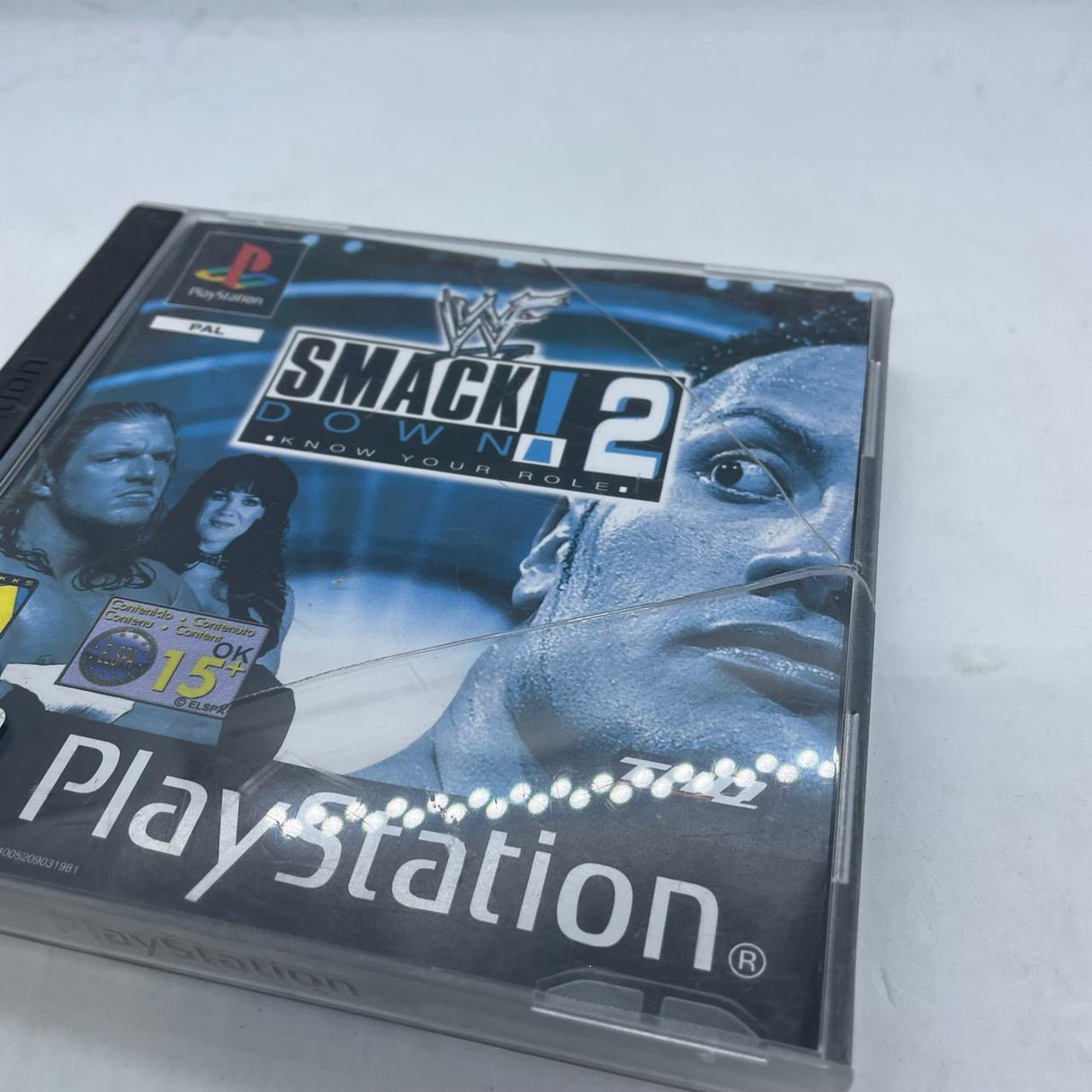WWF SmackDown 2 Know Your Role PS1 PlayStation 1 Game + Manual PAL