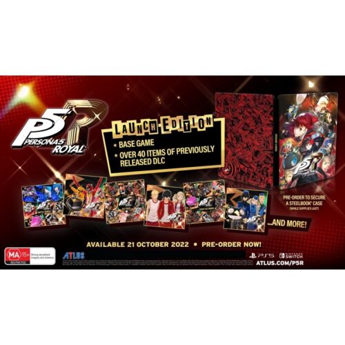 Persona 5 Royal Launch Edition PS5 Playstation 5 Game Brand New Sealed