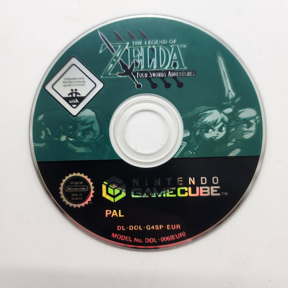 The Legend of Zelda Four Swords Adventures Nintendo Gamecube Game + Manual PAL