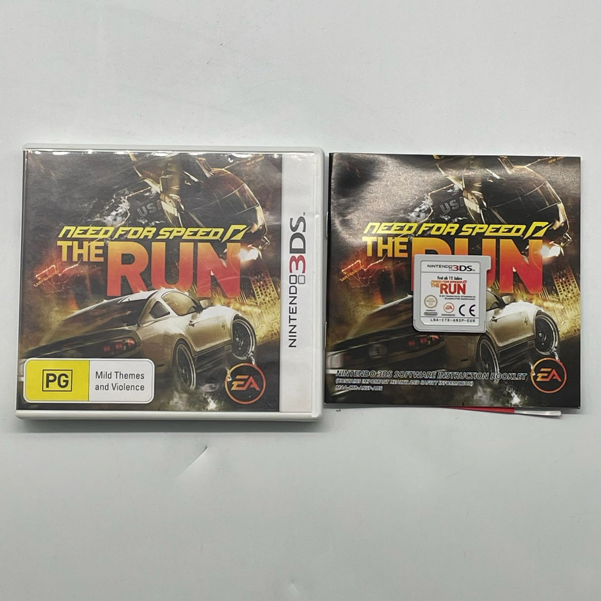Need For Speed The Run Nintendo 3DS Game + Manual PAL