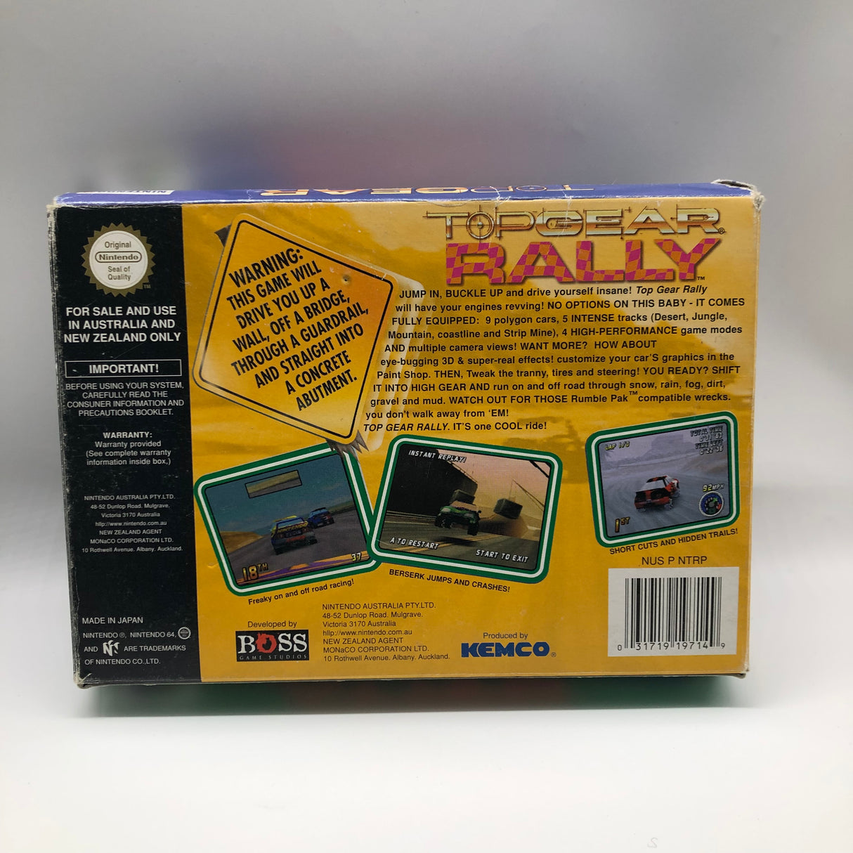 Top Gear Rally Nintendo 64 N64 Game Boxed Complete PAL