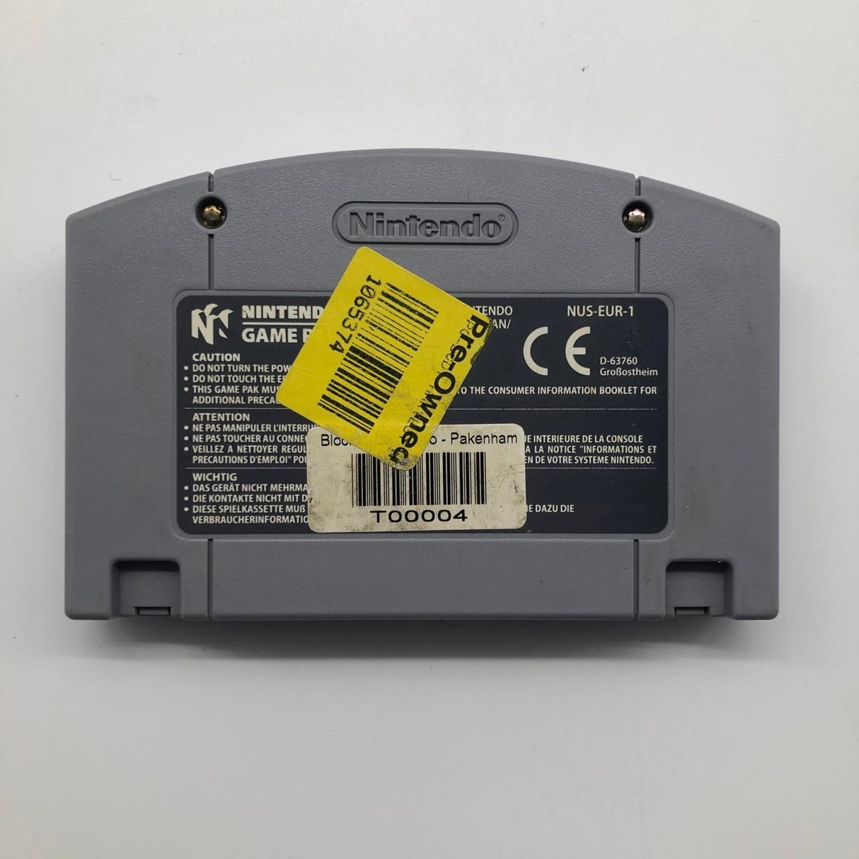 Body Harvest Nintendo 64 N64 Game Cartridge PAL