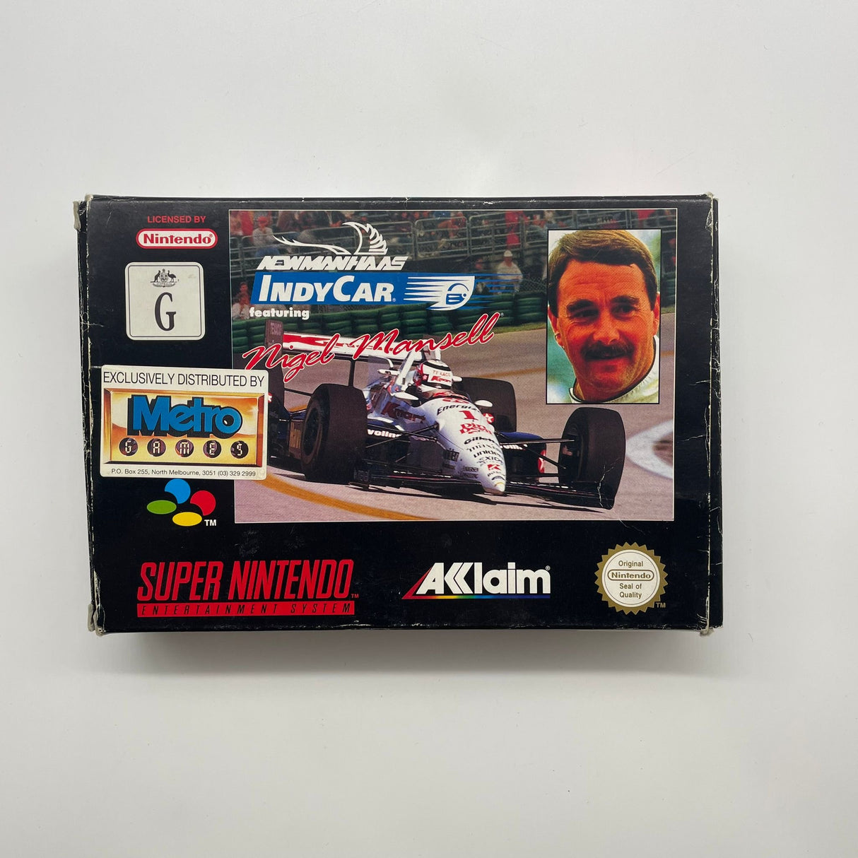 IndyCar Featuring Nigel Mansell Super Nintendo SNES Game Boxed PAL