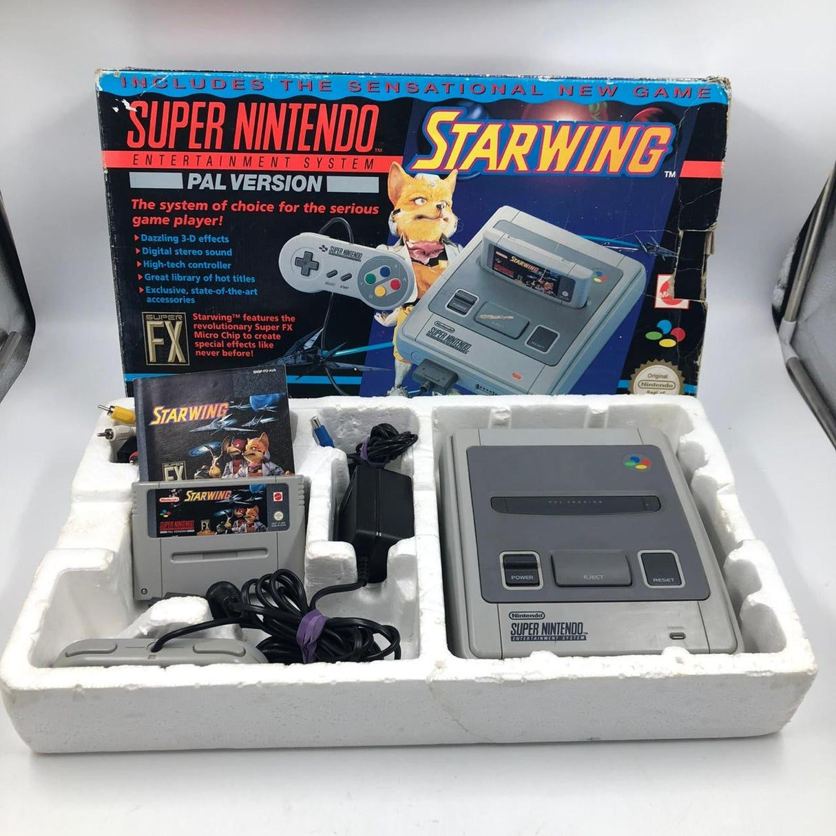 Super Nintendo SNES Starwing Edition Console Boxed Complete