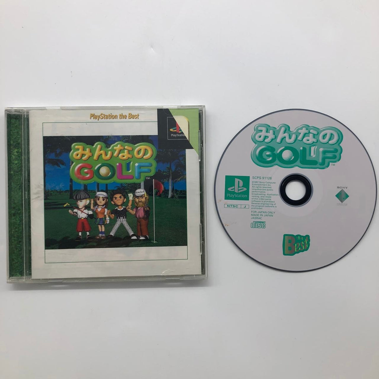 Minna no Golf 1 Everybody's Golf PS1 Playstation 1 Game NTSC-J