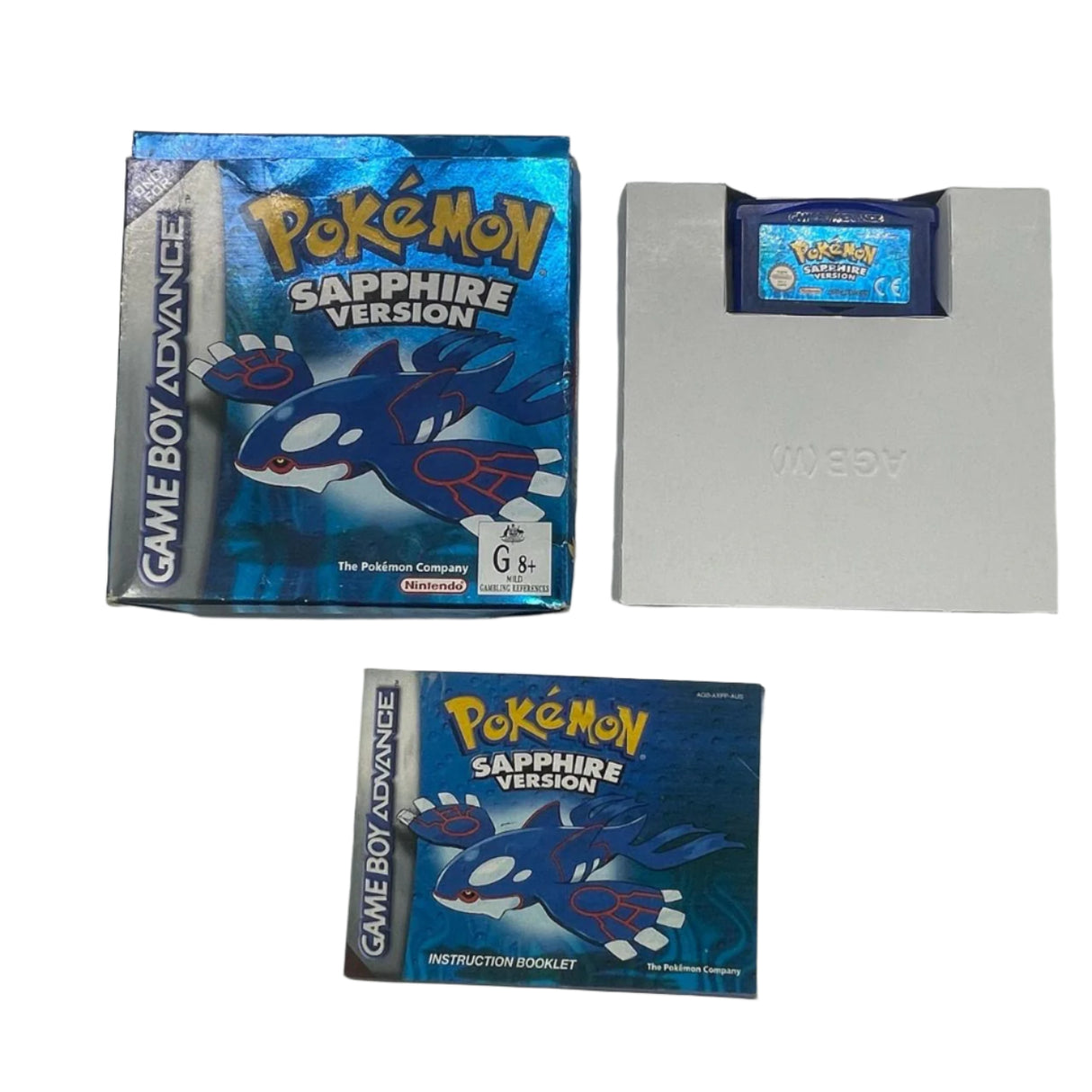 Pokemon Sapphire Version Nintendo Gameboy Advance GBA Game Boxed Complete PAL