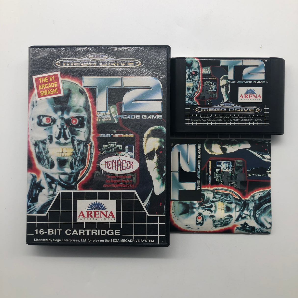 T2 The Arcade Game Sega Mega Drive Game + Manual PAL