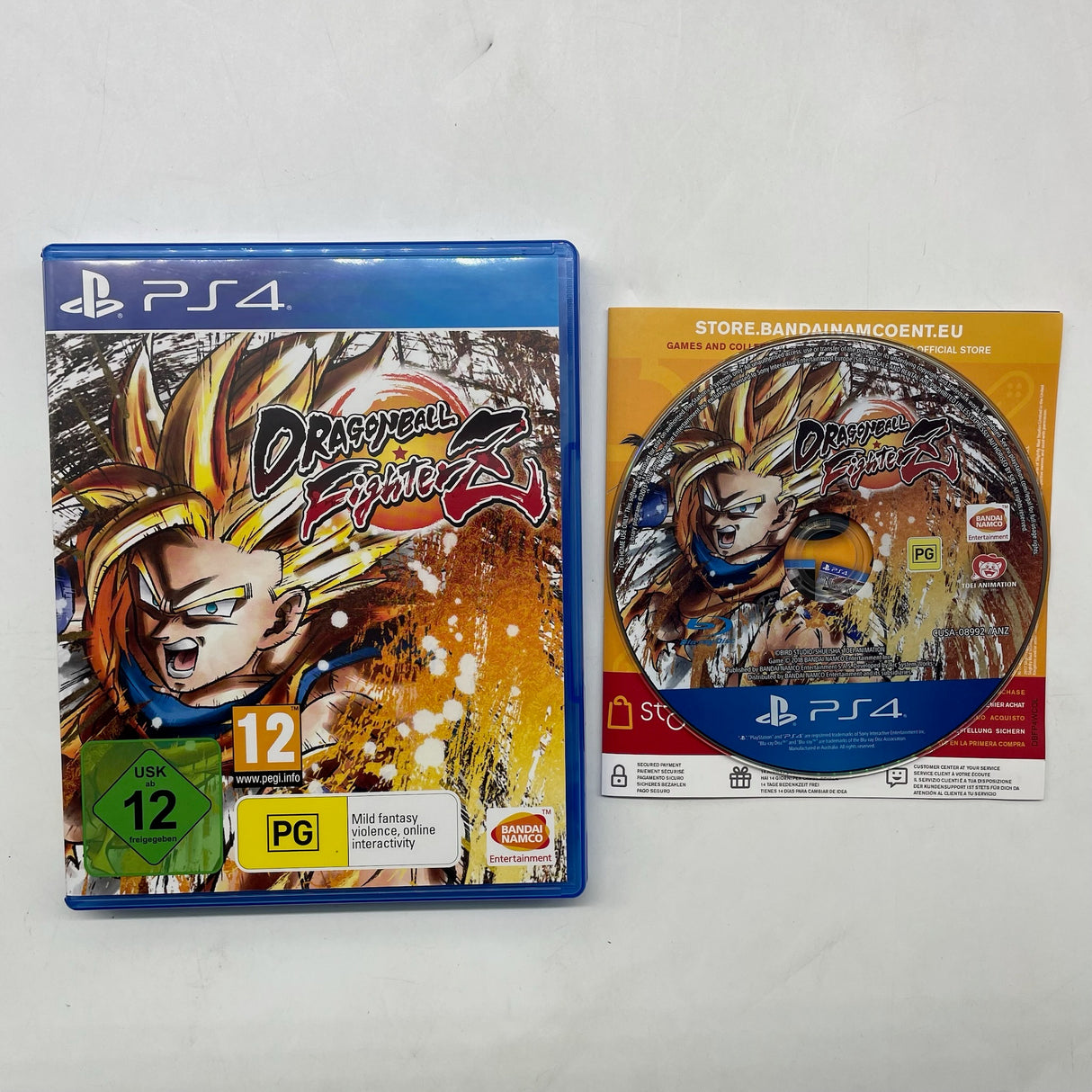 Dragon Ball Fighter Z Collectors Edition PS4 Playstation 4 Steelbook Edition Game + Manual & Figure