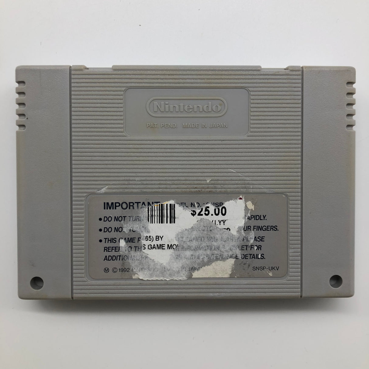 Mortal Kombat Super Nintendo SNES Game Cartridge PAL
