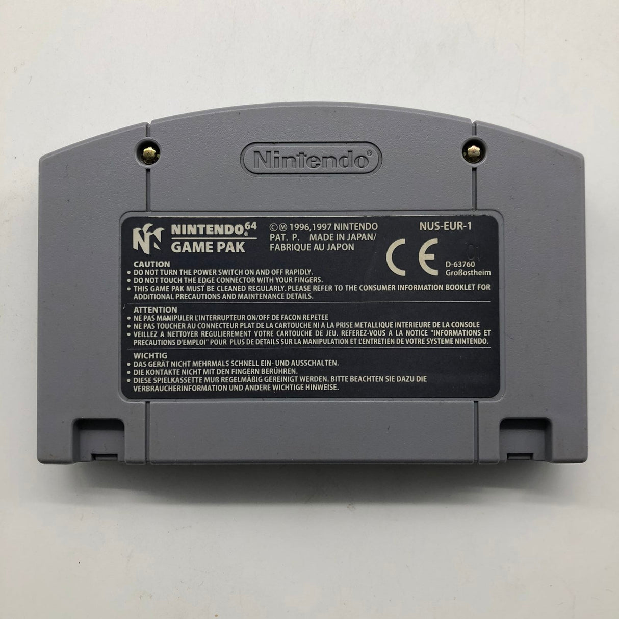 Mischief Makers Nintendo 64 N64 Game Cartridge PAL