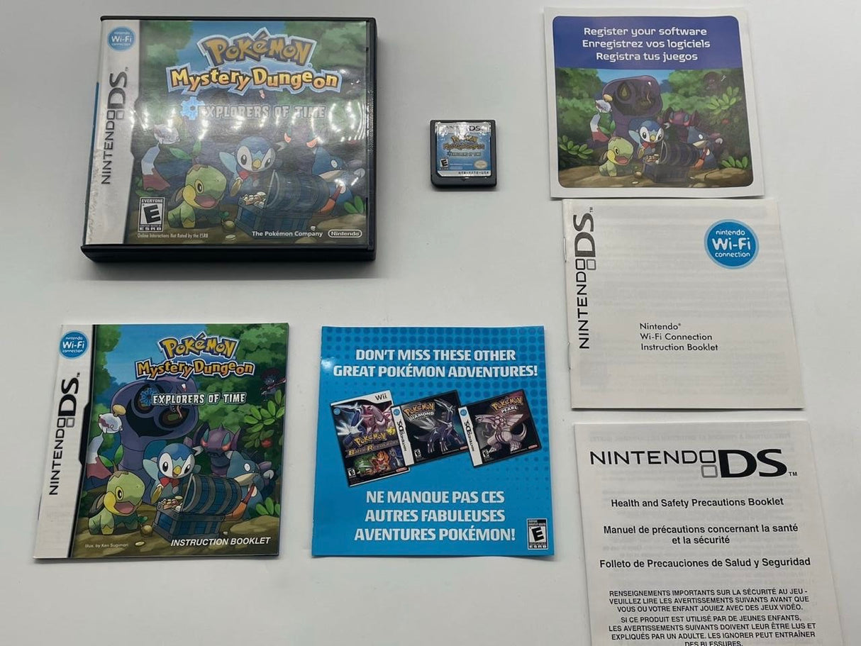 Pokemon Mystery Dungeon Explorers of Time Nintendo DS Game + Manual