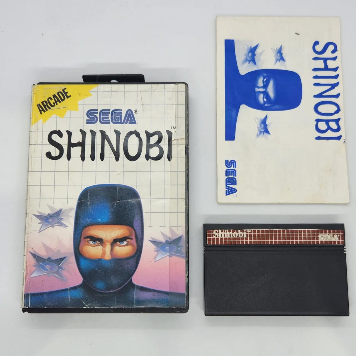 Shinobi Sega Master System Game + Manual PAL