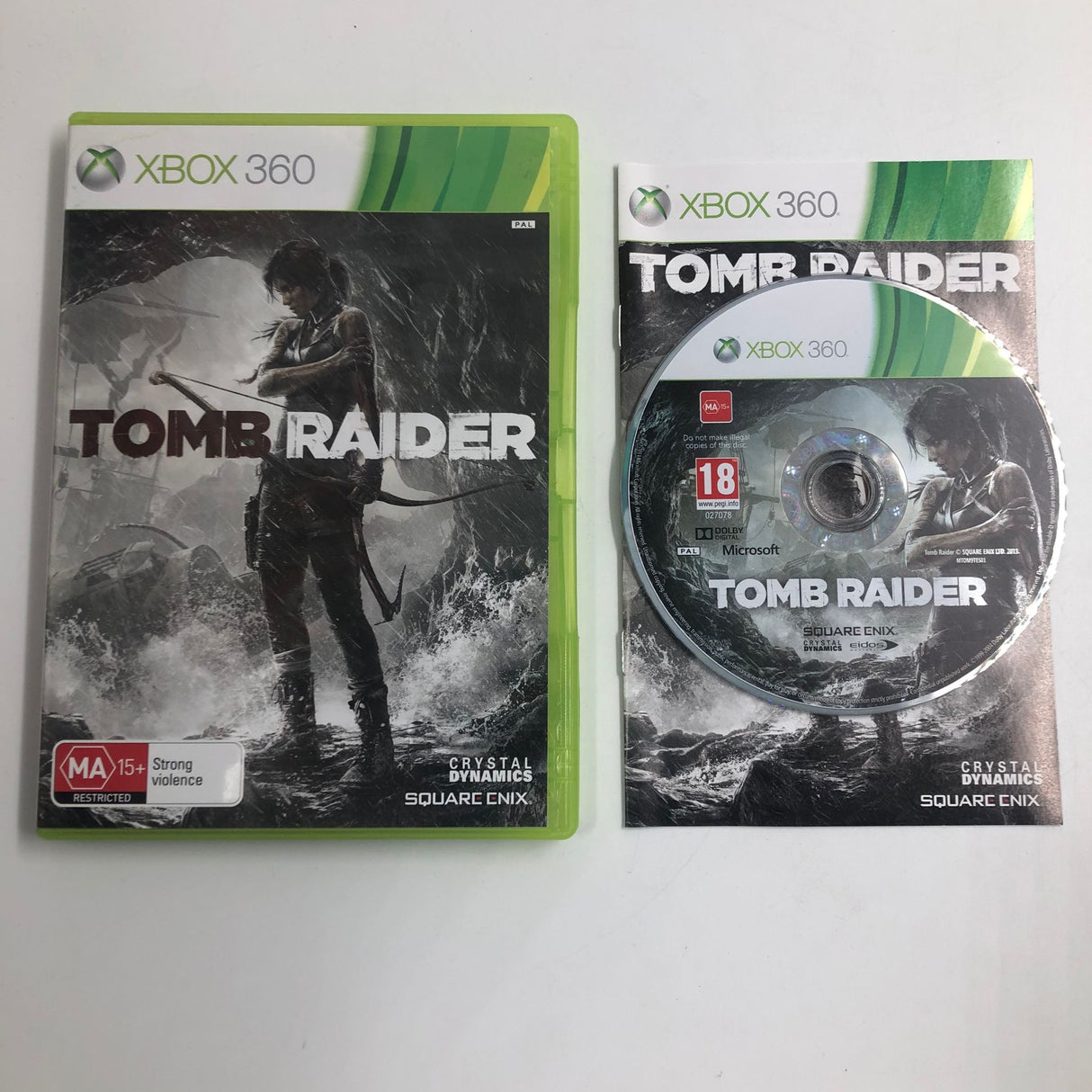 Tomb Raider Xbox 360 Game + Manual PAL