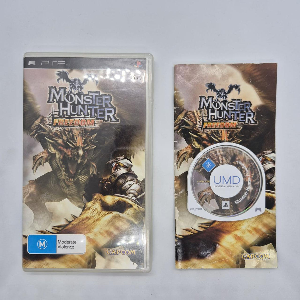 Monster Hunter Freedom PSP Playstation Portable Game + Manual