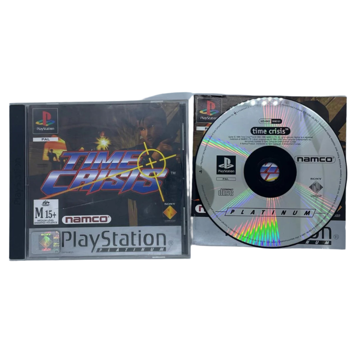 Time Crisis PS1 PlayStation 1 Game + Manual PAL