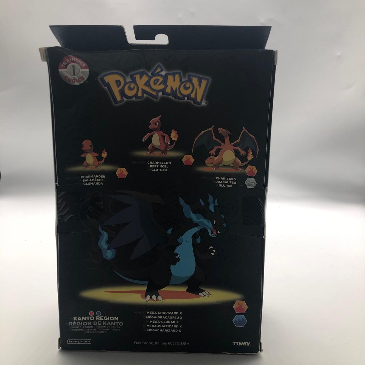 Pokemon Tomy 4 Action Figures, Mega Charizard, Charmander, Charmeleon