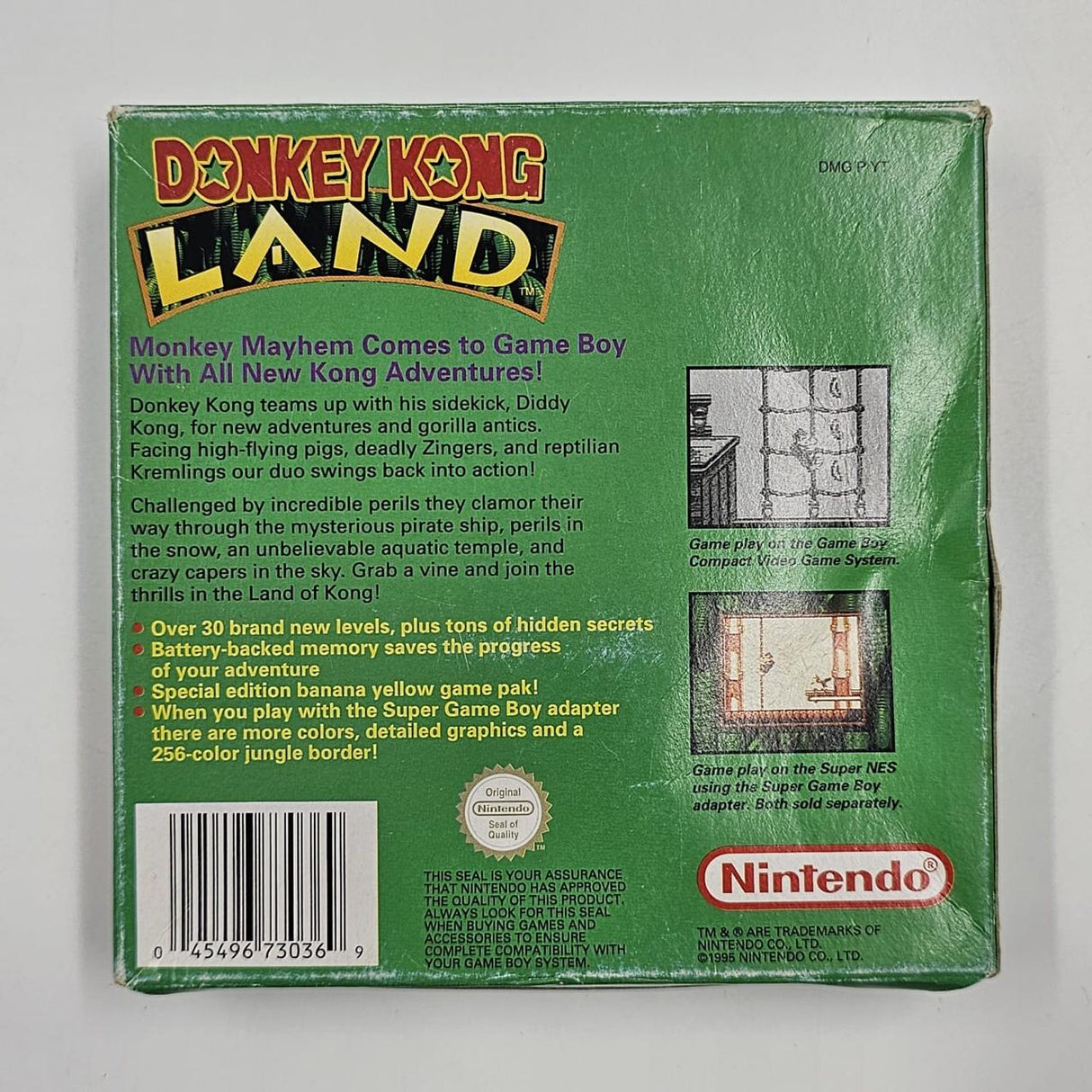 Donkey Kong Land Nintendo Gameboy Original Game Boxed Complete