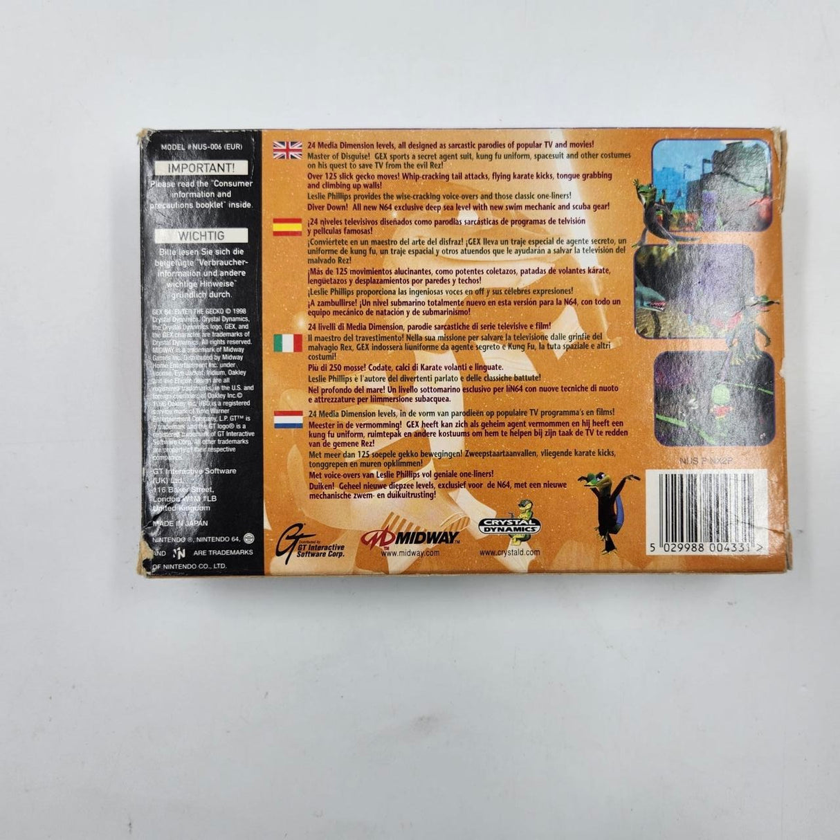 Gex Enter The Gecko 64 Nintendo 64 N64 Game Boxed Complete PAL