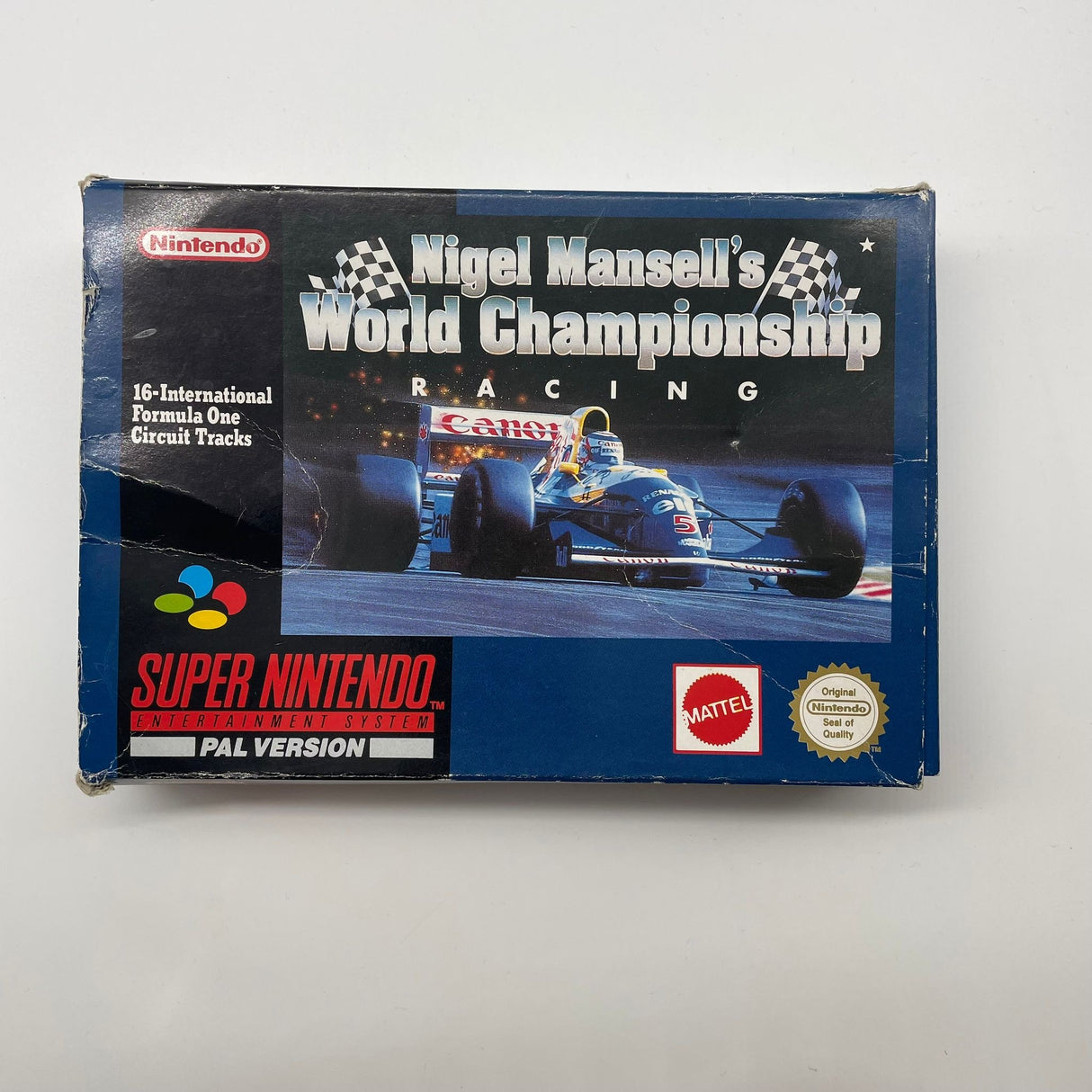 Nigel Mansell's World Championship Super Nintendo SNES Game Boxed PAL
