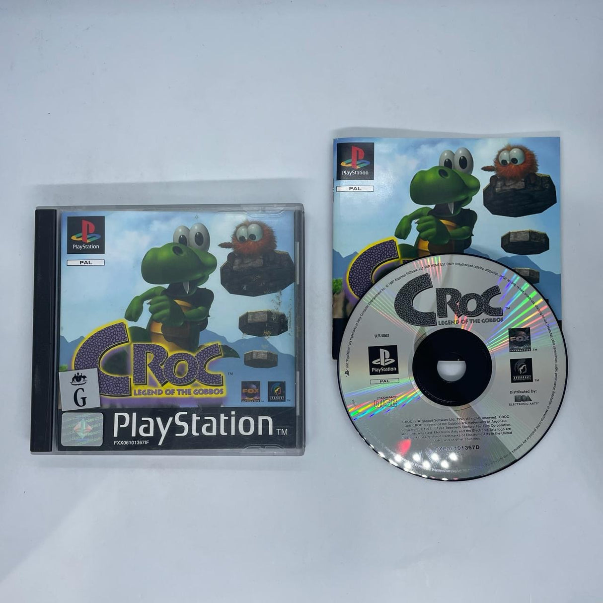 Croc: Legend Of The Gobbos PS1 Playstation 1 Game + Manual PAL