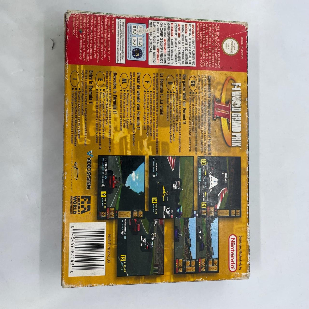 F-1 World Grand Prix Nintendo 64 N64 Game Boxed Complete PAL