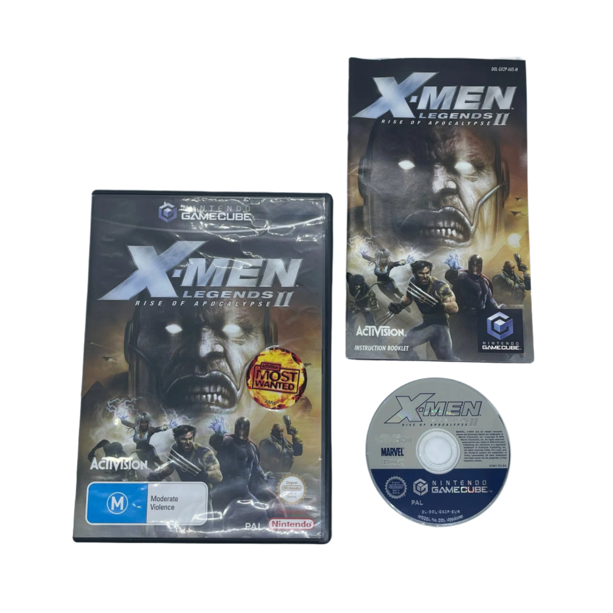 X-Men Legends 2 Rise of Apocalypse Nintendo Gamecube Game + Manual PAL