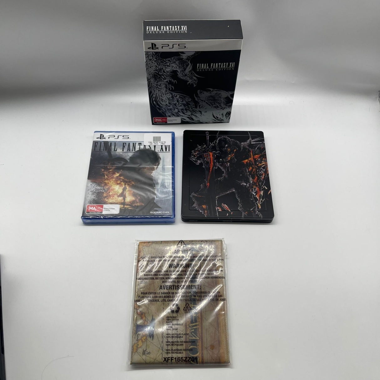 Final Fantasy 16 XVI Deluxe Edition PS5 Playstation 5 Steelbook Game Boxed