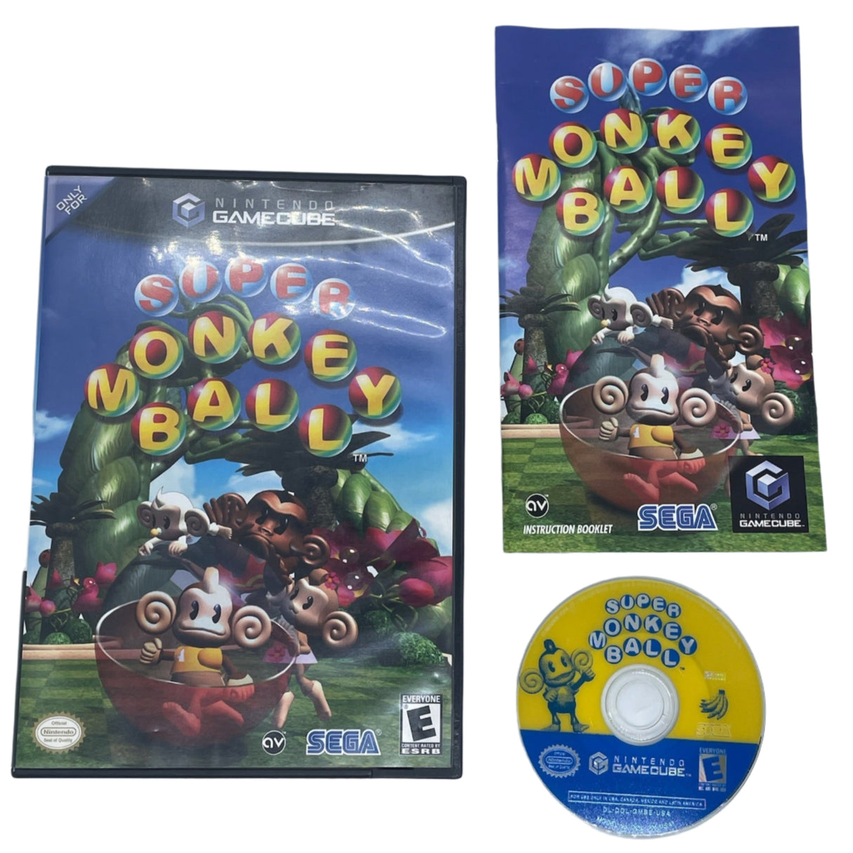 Super Monkey Ball Nintendo Gamecube Game + Manual PAL