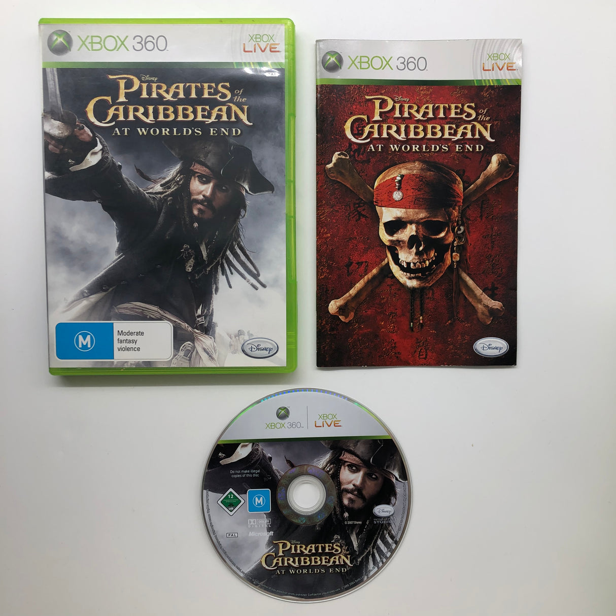 Pirates Of The Caribbean At World’s End Xbox 360 Game + Manual PAL